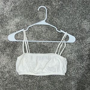 Billabong white crop top size small